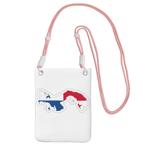 EdWal Umhängetasche mit Panama-Flagge, Kartendruck, für Damen, Mini-Handygeldbörsen, niedliche Handy-Brieftasche, zum Wandern, Reisen, Geschenk, rose, Einheitsgröße EdWal Umhängetasche mit Panama-Flagge, Kartendruck, für Damen, Mini-Handygeldbörsen, niedliche Handy-Brieftasche, zum Wandern, Reisen, Geschenk, rose, Einheitsgröße von EdWal