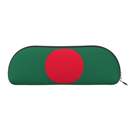EdWals Flagge Bangladesch Druck Make-up Tasche Federmäppchen, Bleistiftkasten, stilvolle Federmäppchen für Frauen, Reise-Make-up-Tasche, Gold, One Size, Kulturbeutel von EdWal