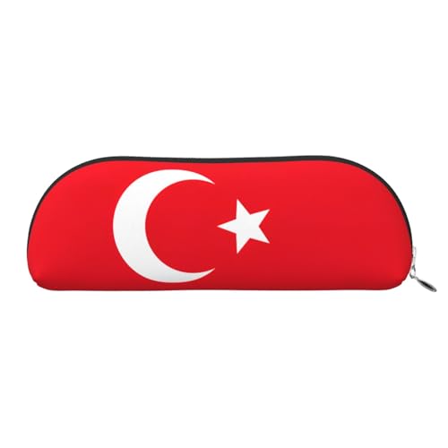 EdWals Flagge Truthahn Druck Make-up Tasche Federmäppchen, Federmäppchen, stilvolle Federmäppchen für Frauen, Reise-Make-up-Tasche, Silber, En storlek, Kulturbeutel von EdWal