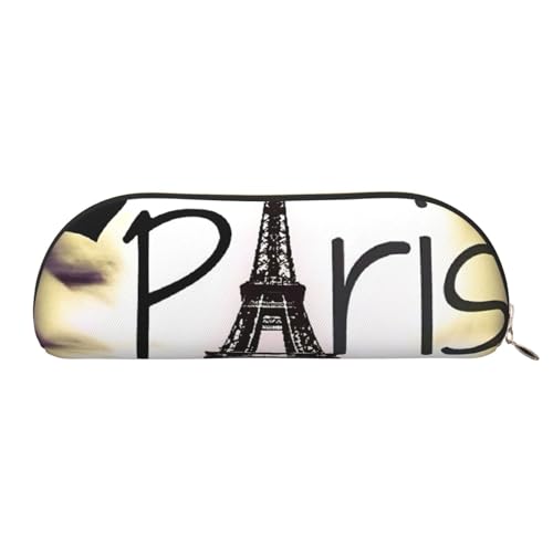 Eiffelturm Love Paris Print Make-up Tasche Federmäppchen Stiftebox Stilvolle Bleistifttasche für Frauen Reise Kosmetiktasche, gold, Einheitsgröße, Kulturbeutel von EdWal