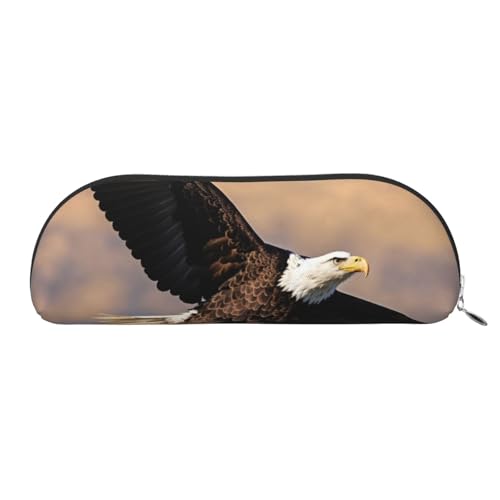 Flying Eagle Print Kosmetiktasche Mäppchen Mäppchen Federmäppchen Stilvolle Tasche für Frauen Kosmetik Reisetasche, silberfarben, One size, Kulturbeutel von EdWal