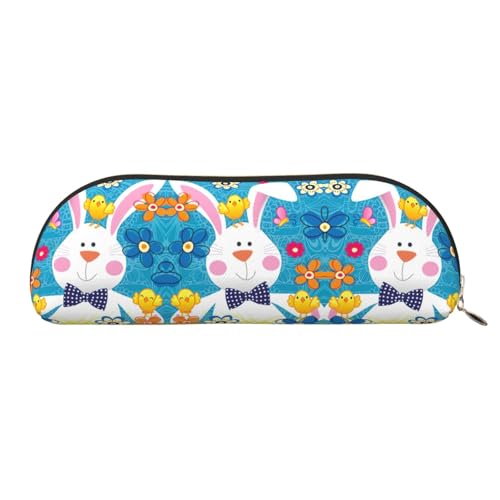 Kosmetiktasche mit Aufdruck Spring Happy Easter - Stylisches Federmäppchen für Damen - Kosmetiktasche für Damen - Reise-Make-up-Tasche, goldfarben, one size, Kulturbeutel von EdWal