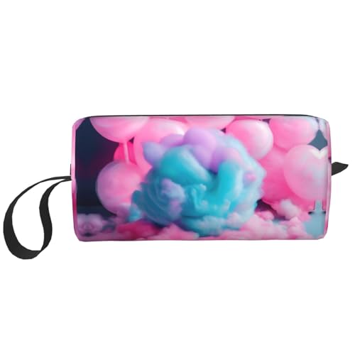 Kulturbeutel für Damen, Baumwolle, Süßigkeiten-Aufdruck, Reisegröße, niedlicher Reise-Kulturbeutel, Make-up-Tasche, Organizer-Tasche, weiß, Einheitsgröße Kulturbeutel für Damen, Baumwolle, Süßigkeiten-Aufdruck, Reisegröße, niedlicher Reise-Kulturbeutel, Make-up-Tasche, Organizer-Tasche, weiß, Einheitsgröße von EdWal