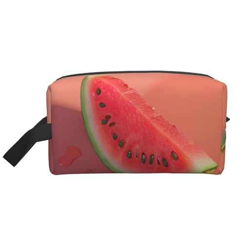 Kulturbeutel für Herren, Kosmetiktasche, geräumige Kapazität, Reise-Kulturbeutel für Damen, Rot, weiß, Einheitsgröße von EdWal