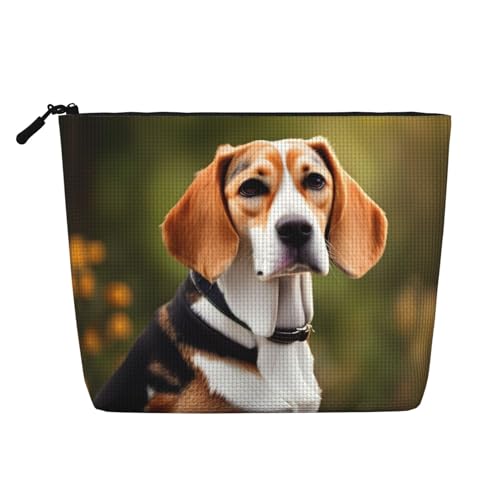 Make-up-Tasche mit Beagle-Hunde-Aufdruck, tragbare Kosmetiktasche, Kulturbeutel, geräumiger Reise-Make-up-Organizer, Schwarz , Einheitsgröße Make-up-Tasche mit Beagle-Hunde-Aufdruck, tragbare Kosmetiktasche, Kulturbeutel, geräumiger Reise-Make-up-Organizer, Schwarz , Einheitsgröße von EdWal