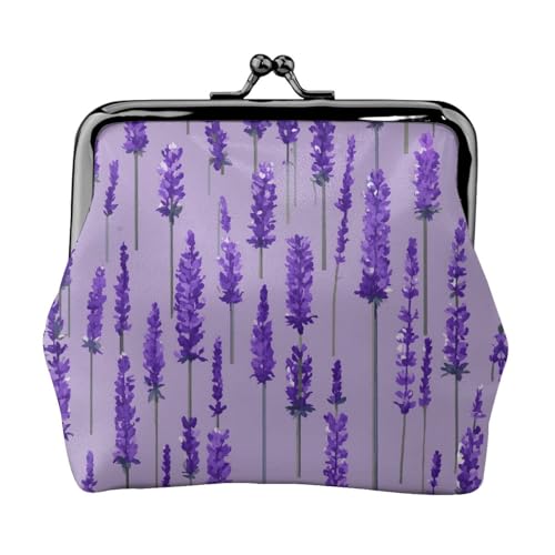 Münzgeldbörse mit Lavendelprägung, Kleingeldbörse mit Kussschloss, kleine Vintage-Tasche für Männer und Frauen, Schwarz , Einheitsgröße, Münztasche von EdWal