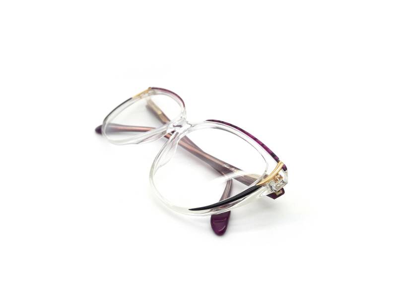 Echte 80Er Haute Couture 3843-2 Vintage Gläser/Made in France von EdandSarnaVintage