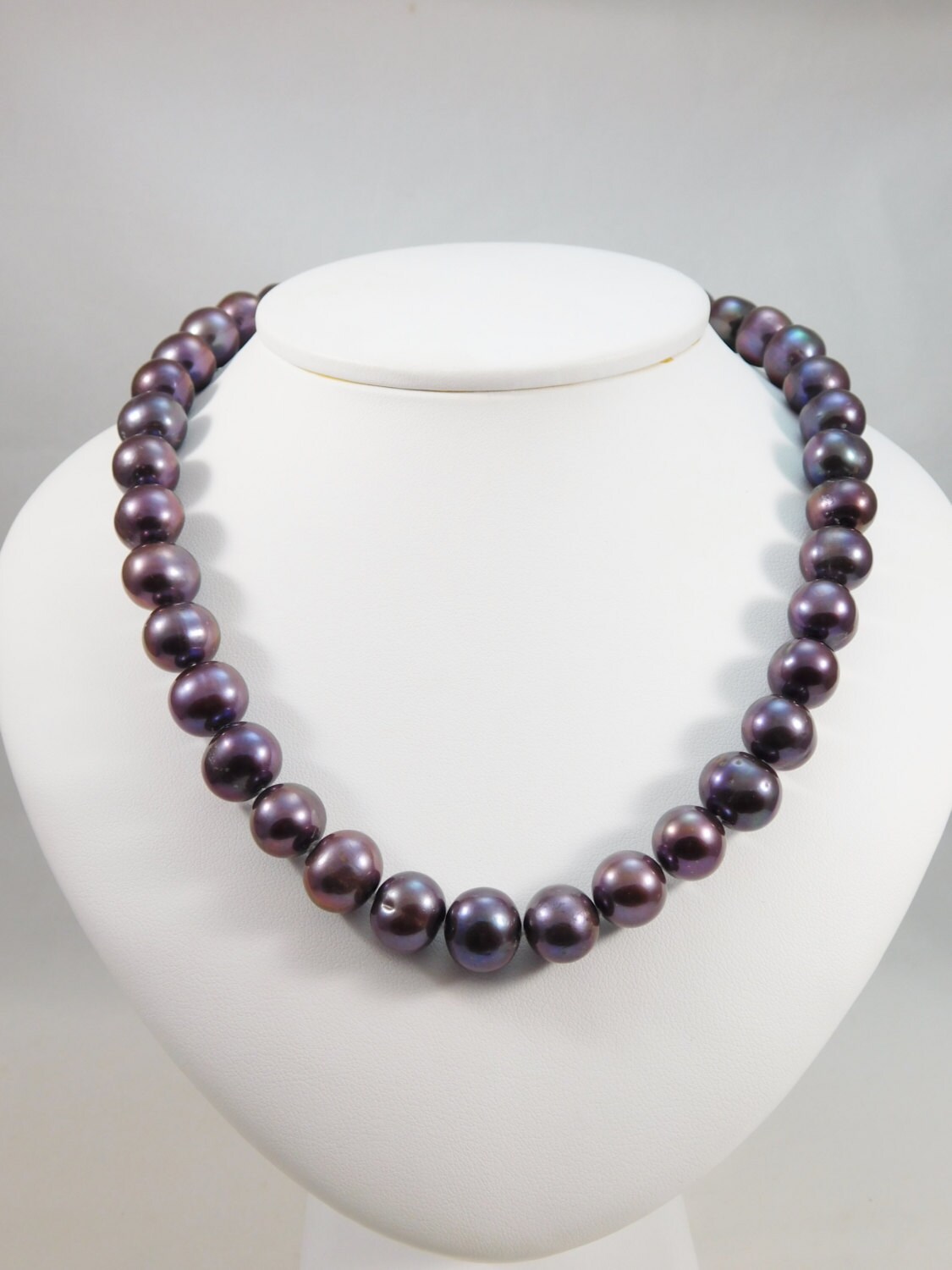 Schöne 11 Mm Schwarze Süßwasserperlenkette von EdbergJewelry