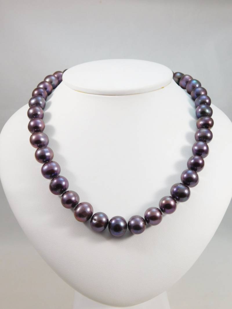 Schöne 11 Mm Schwarze Süßwasserperlenkette von EdbergJewelry