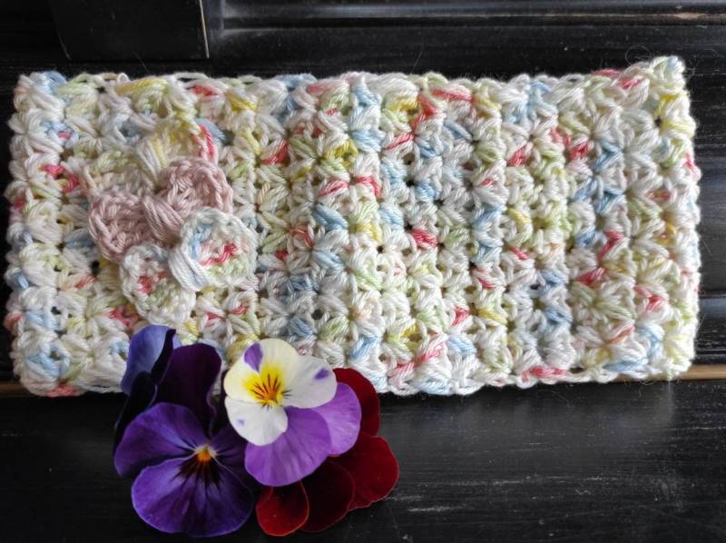 Reduziert Stirnbänder Gehäkelt Für Baby'saus 100% Baumwolle Und Recycelter Baumwolle...alter Ca. 4 Bis 7 Monate von EddaDaphne