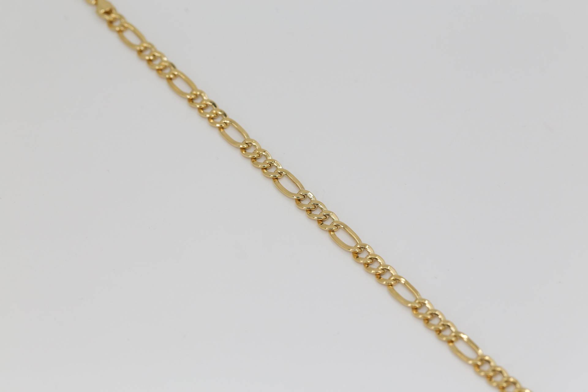 6mm Royal Figaro Gliederkette Armband, 14K All Yellow Solid Gold Layering 8'' Zoll Feinschmuck, Geschenk Für Frauen Herren Unisex von EddaJewelryDesign