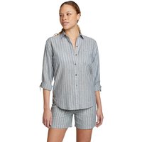 Eddie Bauer ® Beach Hemplify Langarmbluse Damen Blau Gr. L von Eddie Bauer