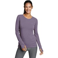 Eddie Bauer ® Tempo Light Langarmshirt mit Rundhalsausschnitt Damen Violett Gr. S von Eddie Bauer