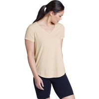 Eddie Bauer ® Boundless T-Shirt mit V-Ausschnitt Damen Natur Gr. M von Eddie Bauer