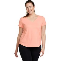 Eddie Bauer ® Boundless T-Shirt mit V-Ausschnitt Damen Orange Gr. XL von Eddie Bauer