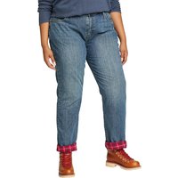 Eddie Bauer ® Boyfriend Jeans mit Flanellfutter Damen Blau Gr. 16 von Eddie Bauer