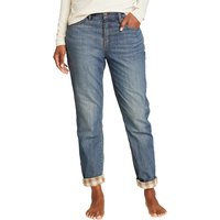 Eddie Bauer ® Boyfriend Jeans mit Flanellfutter Damen Blau Gr. 16 von Eddie Bauer