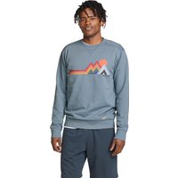 Eddie Bauer ® Camp Fleece Graphic Sweatshirt - Mountains Herren Blau Gr. XXL von Eddie Bauer