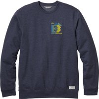 Eddie Bauer ® Camp Fleece Sweatshirt - gemustert Herren Blau Gr. S von Eddie Bauer