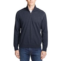 Eddie Bauer ® Camp Fleece Sweatshirt mit 1/4-Reissverschluss Herren Blau Gr. XL von Eddie Bauer