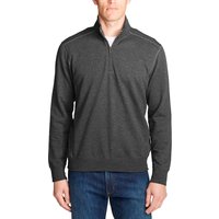 Eddie Bauer ® Camp Fleece Sweatshirt mit 1/4-Reissverschluss Herren Grau Gr. L von Eddie Bauer