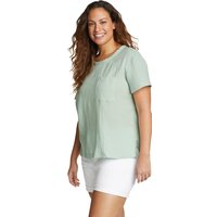 Eddie Bauer ® Carry On Shirt - Kurzarm mit Tasche Damen Grün Gr. S von Eddie Bauer