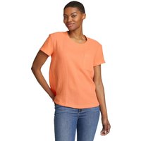 Eddie Bauer ® Carry On Shirt - Kurzarm mit Tasche Damen Orange Gr. S von Eddie Bauer