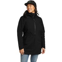 Eddie Bauer ® Cloud Cap Stretch Trenchcoat - isoliert Damen Schwarz Gr. XS von Eddie Bauer