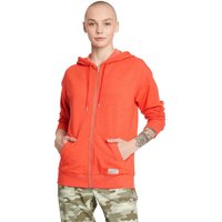 Eddie Bauer ® Cozy Camp Fleece Kapuzenjacke Damen Orange Gr. M von Eddie Bauer