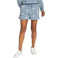 Eddie Bauer ® Cozy Camp Fleece Shorts - bedruckt Damen Blau Gr. L von Eddie Bauer