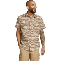 Eddie Bauer ® Creek Hemd - Kurzarm - bedruckt Herren Braun Gr. L von Eddie Bauer