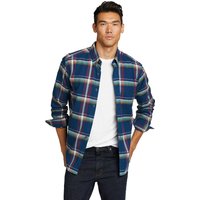 Eddie Bauer ® Eddie’s Favorite Flanellhemd - Relaxed Fit - kariert Herren Blau Gr. S von Eddie Bauer