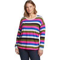 Eddie Bauer ® Everyday Shirts - Langarm gestreift Damen Rosa Gr. L von Eddie Bauer