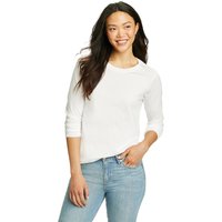 Eddie Bauer ® Everyday Shirts - Langarm mit Rundhalsausschnitt Damen Weiß Gr. M von Eddie Bauer