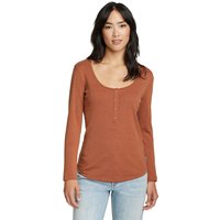 Eddie Bauer ® Favorite Henley - Langarm Damen Rot Gr. XS von Eddie Bauer