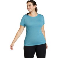 Eddie Bauer ® Favorite Shirt - Kurzarm mit Rundhalsausschnitt Damen Blau Gr. L von Eddie Bauer