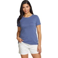 Eddie Bauer ® Favorite Shirt - Kurzarm mit Rundhalsausschnitt Damen Blau Gr. XS von Eddie Bauer