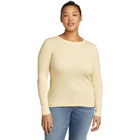 Eddie Bauer ® Favorite Shirt - Langarm mit Rundhalsausschnitt - uni Damen Gelb Gr. XXL von Eddie Bauer