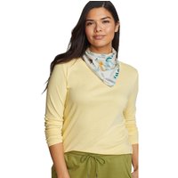 Eddie Bauer ® Favorite Shirt - Langarm mit Rundhalsausschnitt - uni Damen Gelb Gr. XXL von Eddie Bauer