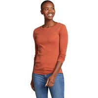 Eddie Bauer ® Favorite Shirt - Langarm mit Rundhalsausschnitt - uni Damen Rot Gr. XXL von Eddie Bauer