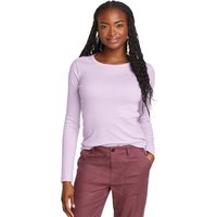 Eddie Bauer ® Favorite Shirt - Langarm mit Rundhalsausschnitt - uni Damen Violett Gr. XS von Eddie Bauer