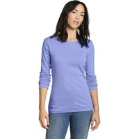 Eddie Bauer ® Favorite Shirt - Langarm mit Rundhalsausschnitt - uni Damen Violett Gr. XXL von Eddie Bauer