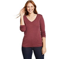 Eddie Bauer ® Favorite Shirt - Langarm mit V-Ausschnitt Damen Rot Gr. M von Eddie Bauer