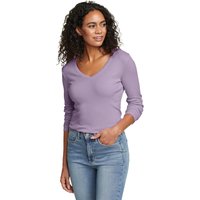 Eddie Bauer ® Favorite Shirt - Langarm mit V-Ausschnitt Damen Violett Gr. XXL von Eddie Bauer