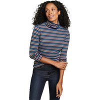 Eddie Bauer ® Favorite Shirt mit Rollkragen – gestreift Damen Blau Gr. XS von Eddie Bauer