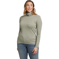 Eddie Bauer ® Favorite Shirt mit Rollkragen – gestreift Damen Grün Gr. XXL von Eddie Bauer