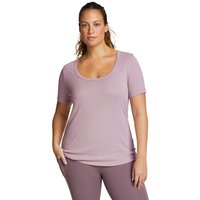 Eddie Bauer ® Favorite T-Shirt mit eckigem Ausschnitt Damen Violett Gr. L von Eddie Bauer