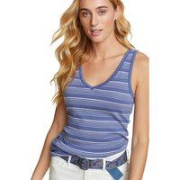 Eddie Bauer ® Favorite Tanktop geringelt Damen Blau Gr. XL von Eddie Bauer