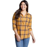 Eddie Bauer ® Fremont Flanellbluse Damen Gelb Gr. L von Eddie Bauer