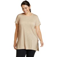 Eddie Bauer ® Gatecheck Tunika - Kurzarm Damen Natur Gr. L von Eddie Bauer